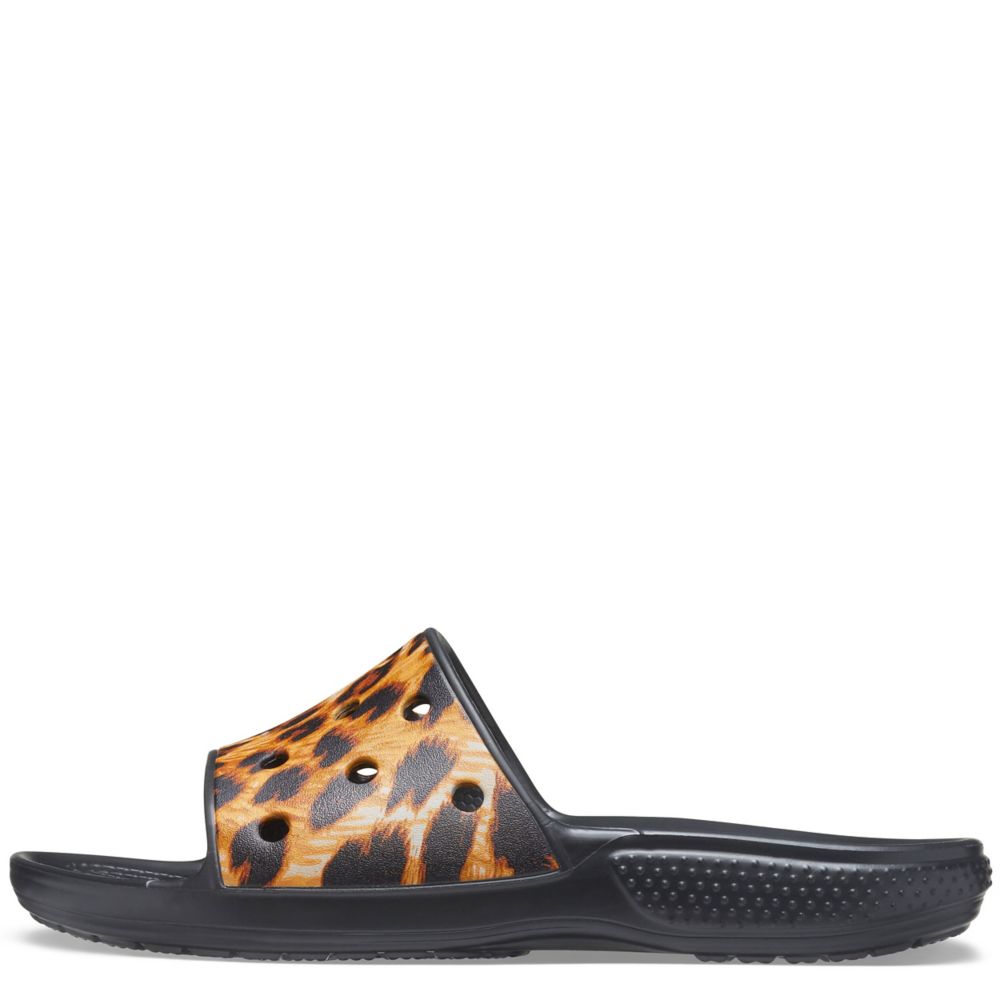puma leopard slides