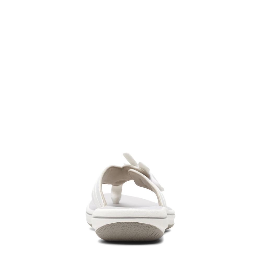 clarks white sandals sale