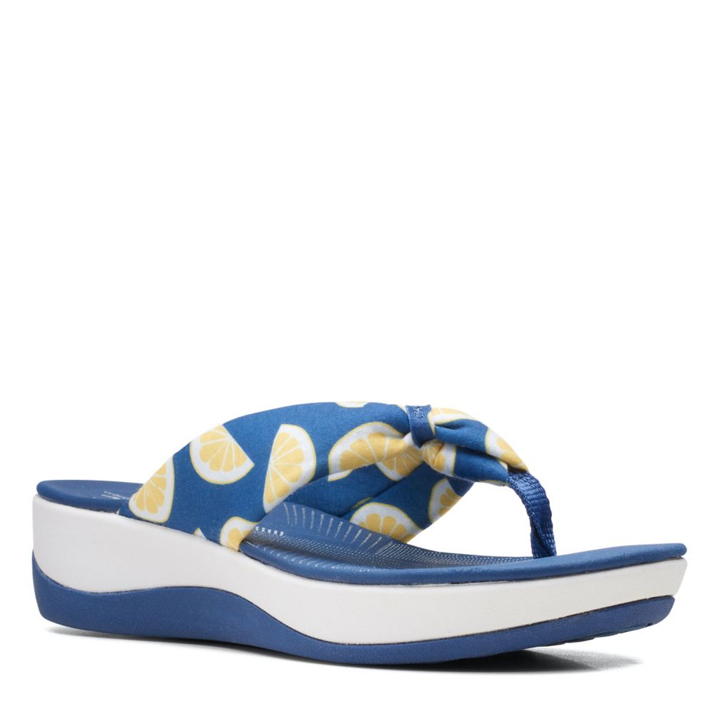 clarks ladies blue sandals