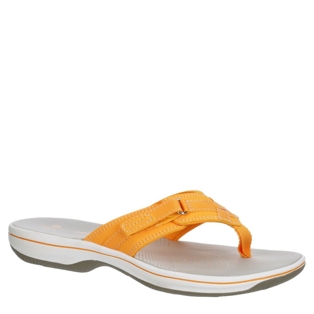 clarks sandals yellow