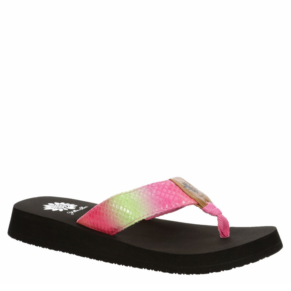 yellow box brand flip flops
