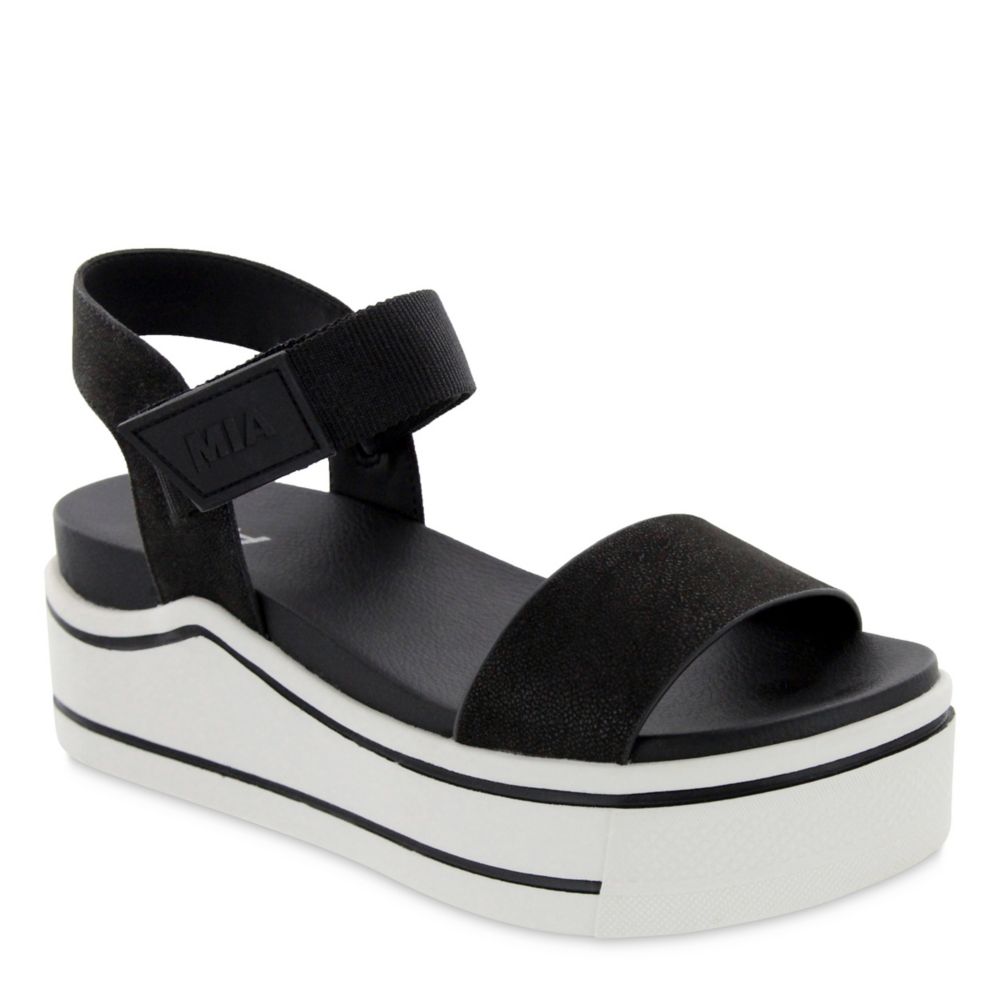 mia platform sandals white