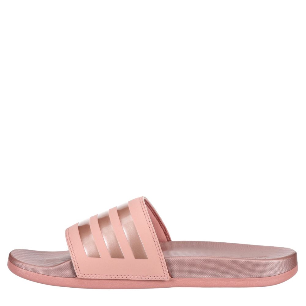 Pink Adidas Womens Adilette Comfort Slide Sandal Sandals | Rack Room Shoes