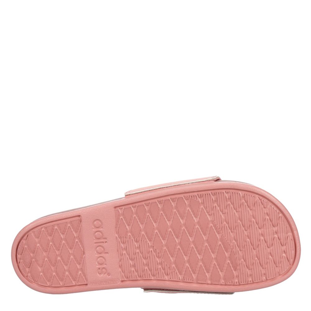 Pink Adidas Womens Adilette Comfort Slide Sandal Sandals | Rack Room Shoes