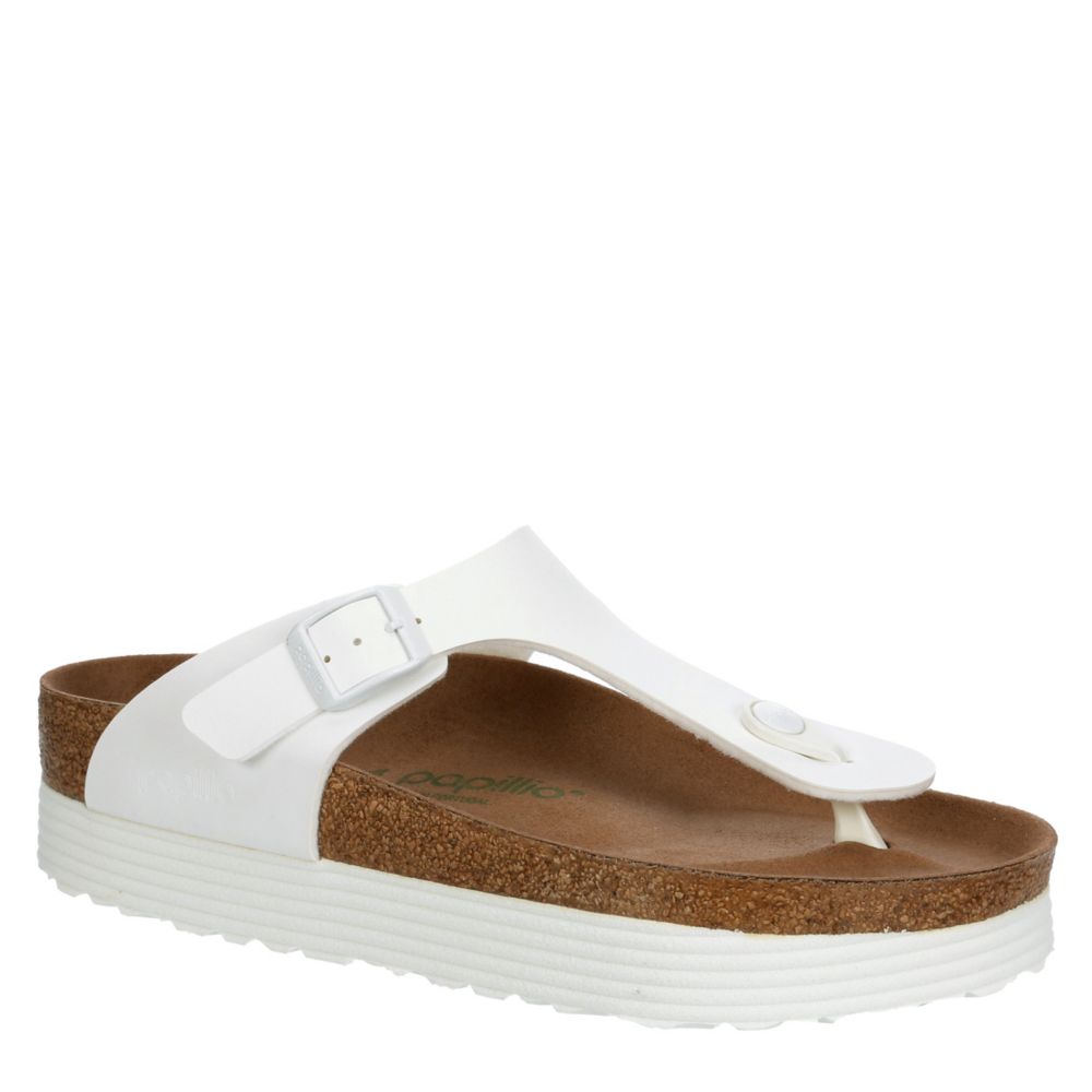 platform footbed sandals