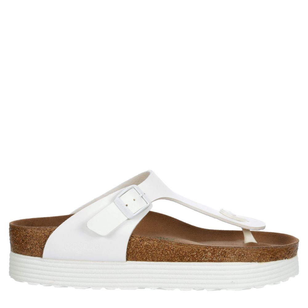 platform footbed sandals