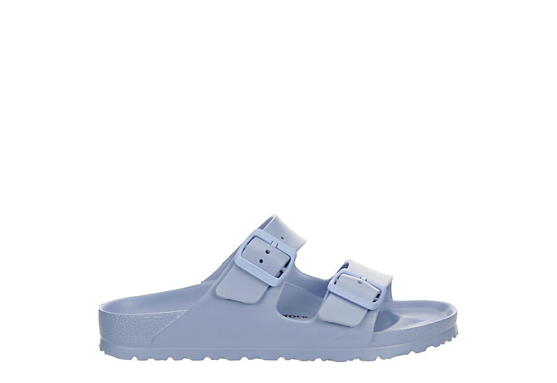 Pale Blue Birkenstock Womens Arizona Essentials Slide Sandal | Sandals ...