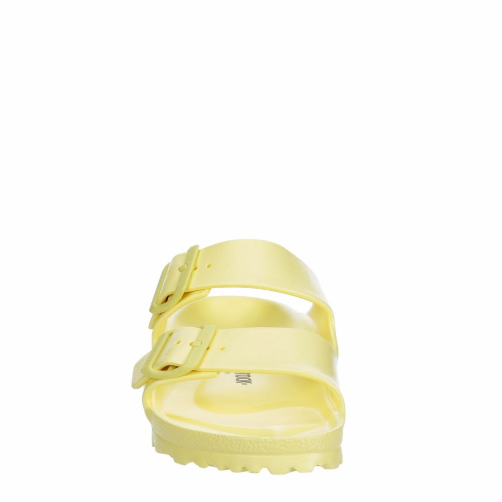 Birkenstock Womens Arizona Essentials Slide Sandal - Pale Yellow