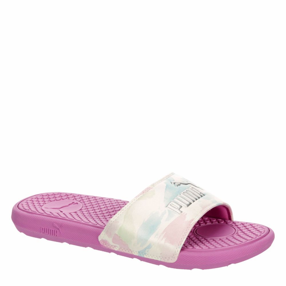 Egomanía al menos Hueso Pink Puma Womens Cool Cat Bleached Bright Slide Sandal | Sandals | Rack  Room Shoes