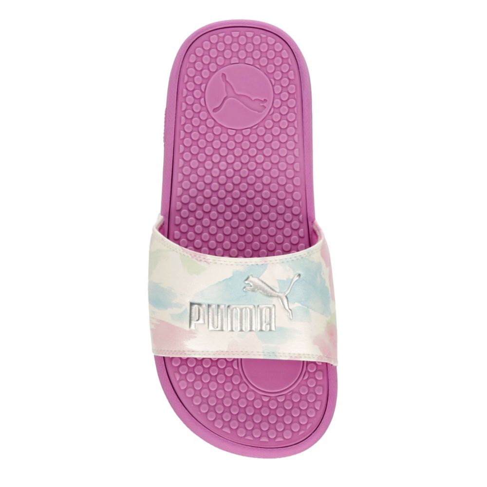 puma pink sandals