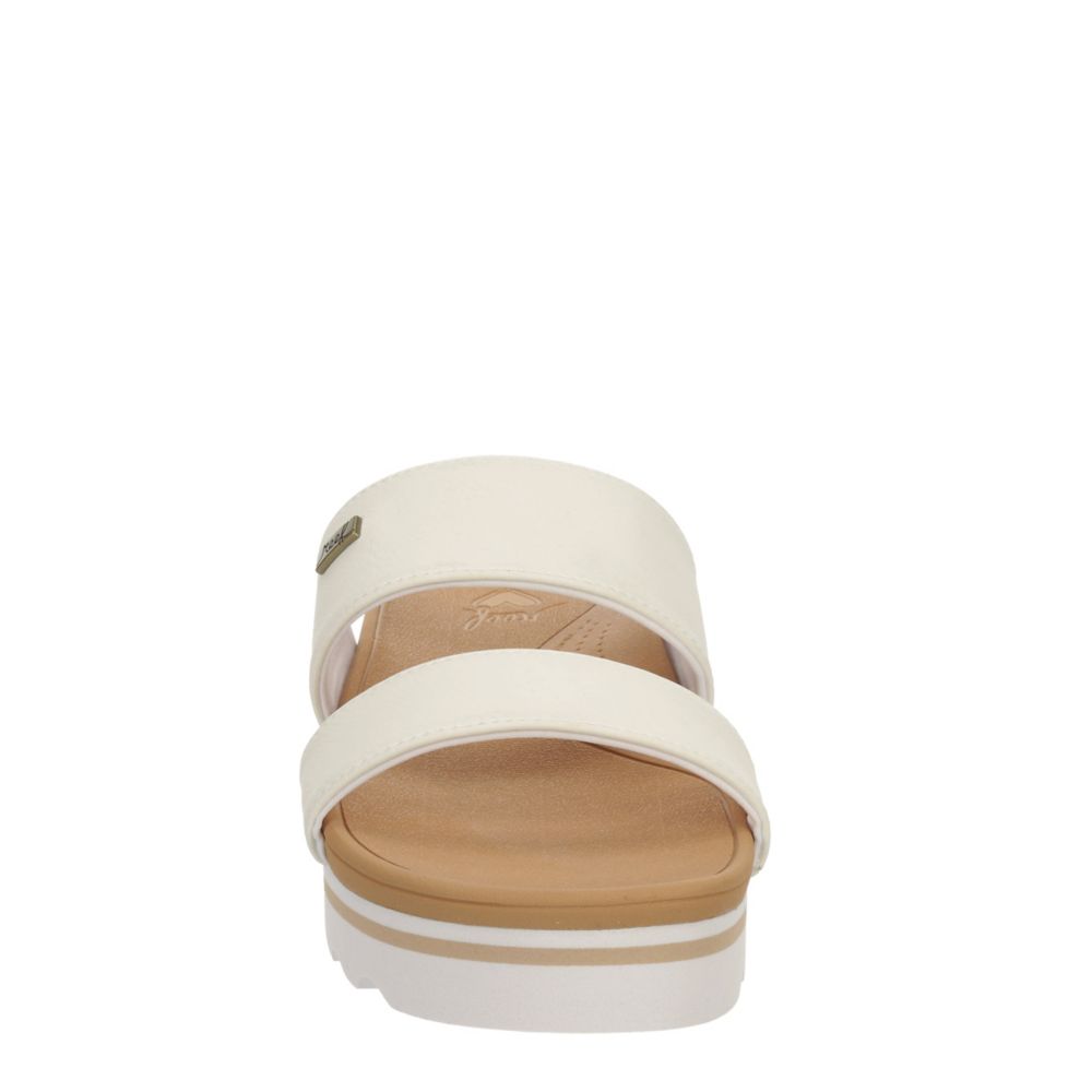 White Reef Arch Support Banded Horizon Hi Slide Sandal | Sandals