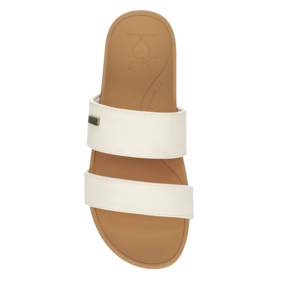 White Reef Arch Support Banded Horizon Hi Slide Sandal | Sandals