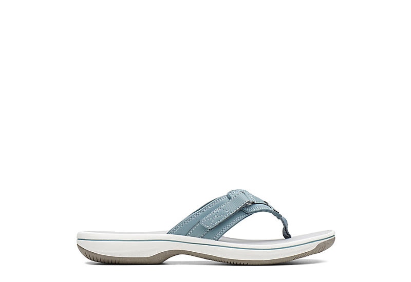 Blue Womens Breeze Sea Flip Flop Sandal | Clarks | Rack Room Shoes