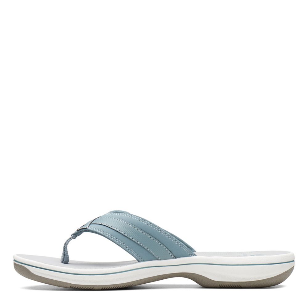 Blue Womens Breeze Sea Flip Flop Sandal | Clarks | Rack Room Shoes