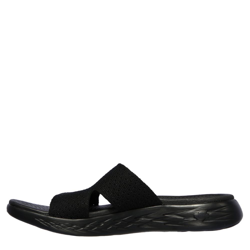 Ijdelheid debat geboorte Black Skechers Womens Otg 600 Sparkle Stretch Slide Sandal | Slides | Rack  Room Shoes