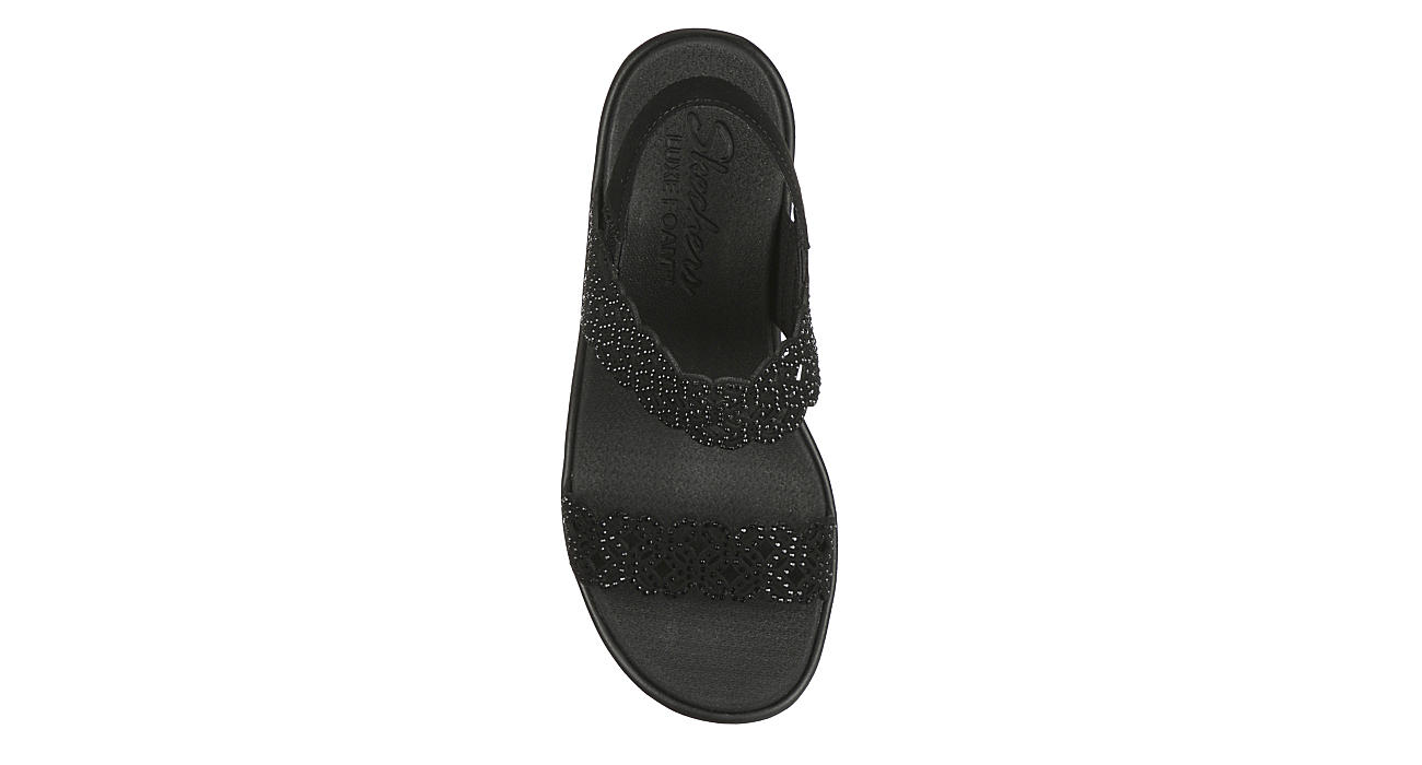 Black Skechers Womens Rumble On - Sassy Dayz | Sandals | Rack Room Shoes