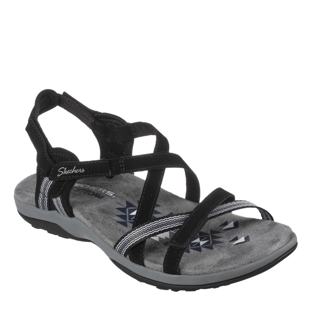 Black Womens Reggae Slim Outdoor Sandal | Sandals | Rack