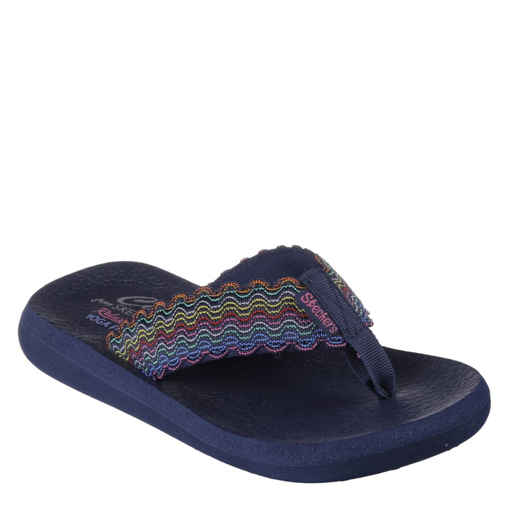 Buy Navy Blue Flip Flop & Slippers for Women by Skechers Online