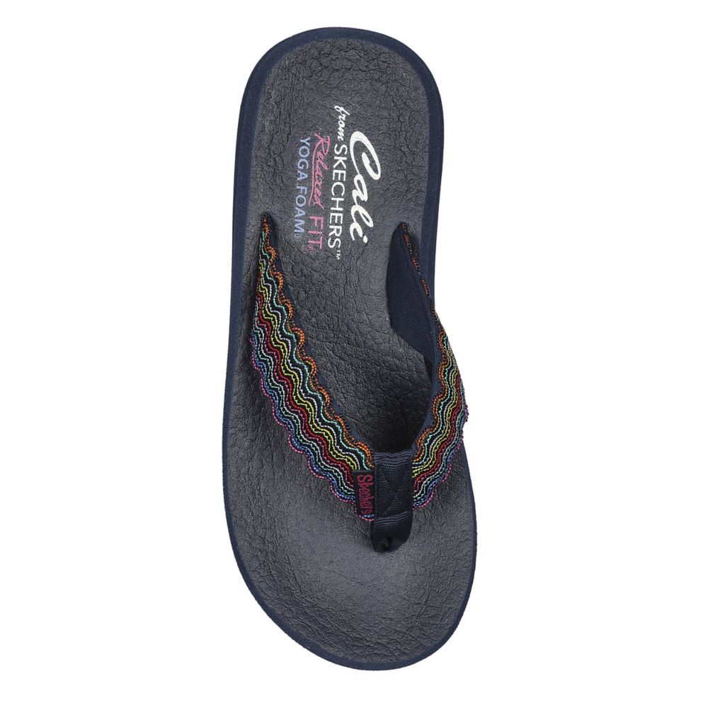 Natural Womens Asana Flip Flop Sandal, Skechers