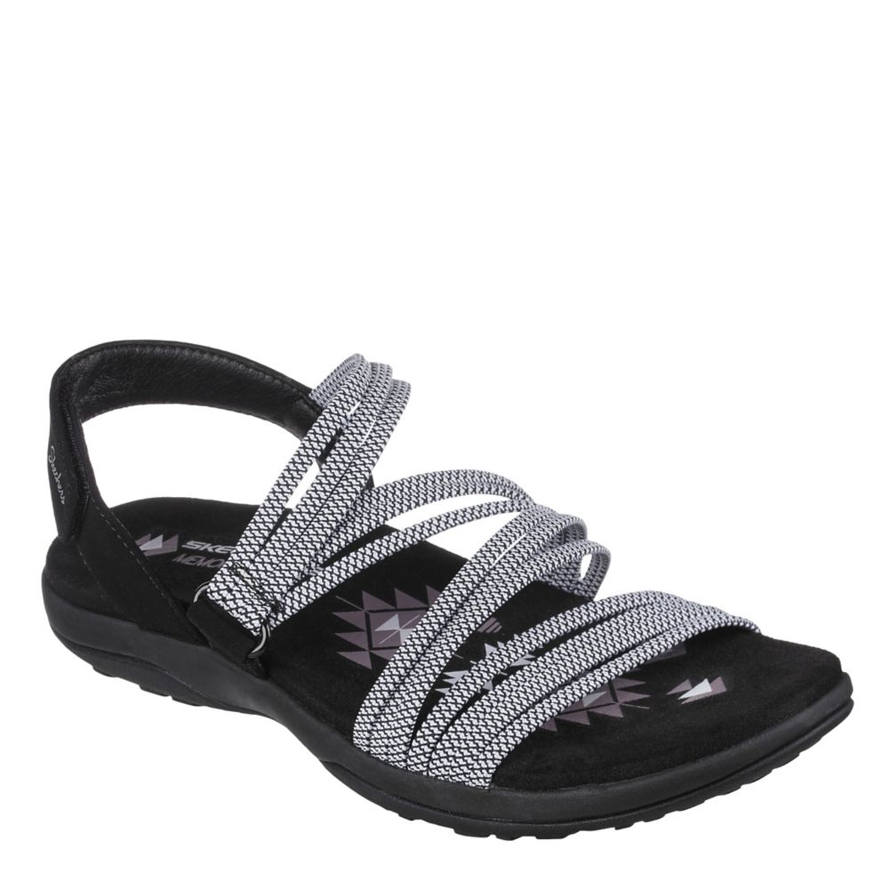 Nikke selv beton Black Skechers Womens Reggae Slim - Sweet Route Womens Sandal | Sandals |  Rack Room Shoes