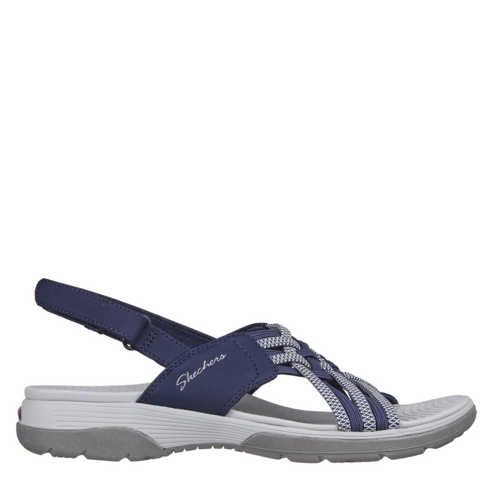 NAVY SKECHERS Womens Arch Fit Reggae Sport-hometown Womens Sandal ...