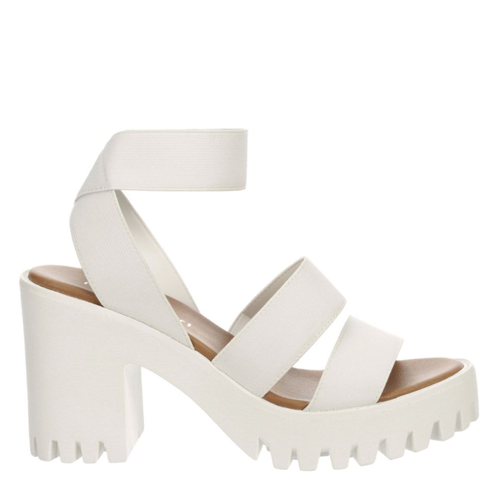 white womens platform sandals