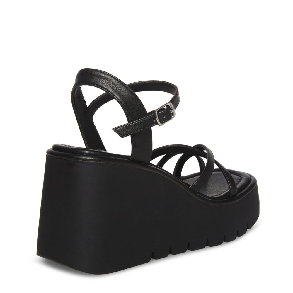 Black Womens Vaultt Wedge Sandal Madden Girl Rack Room Shoes