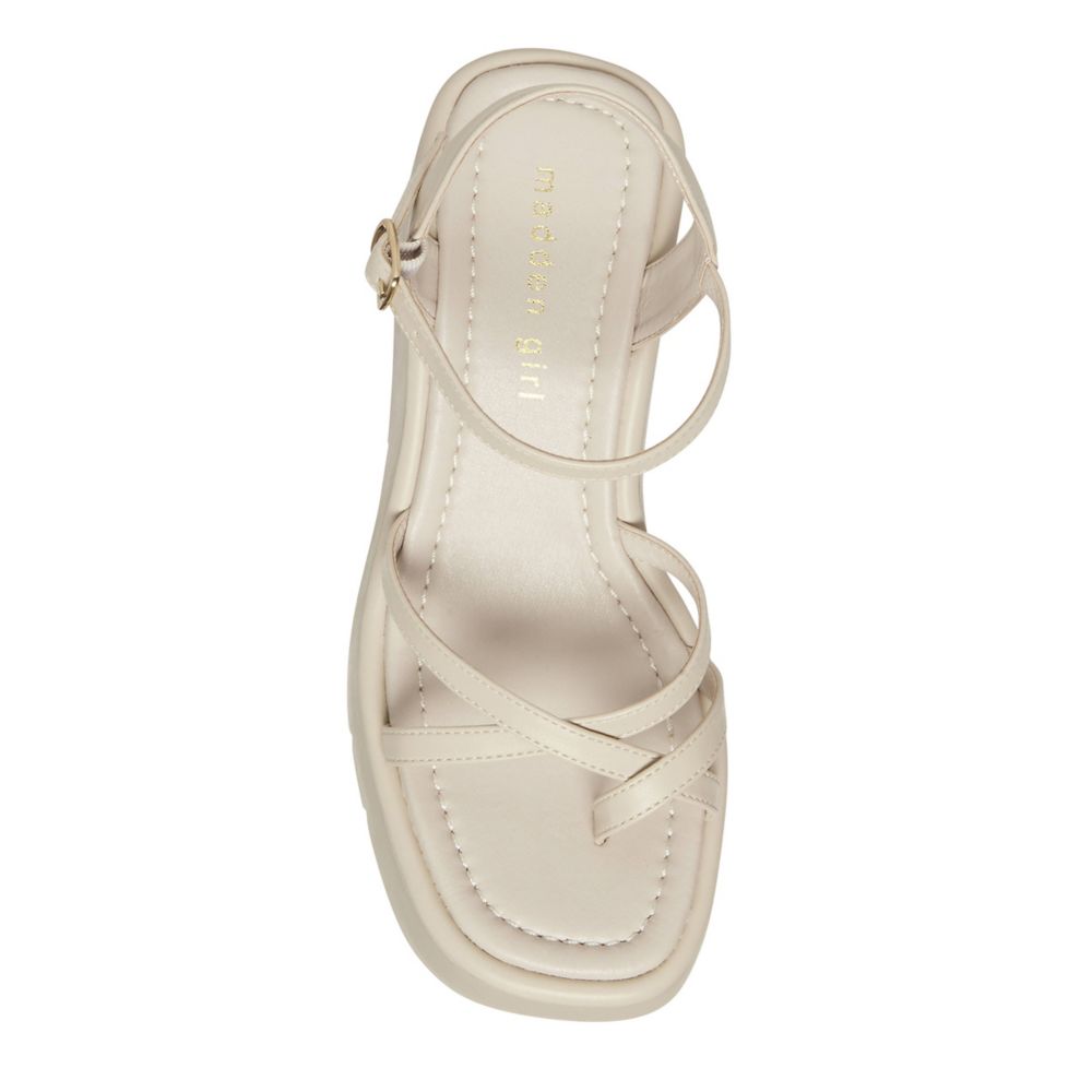 taupe platform sandals