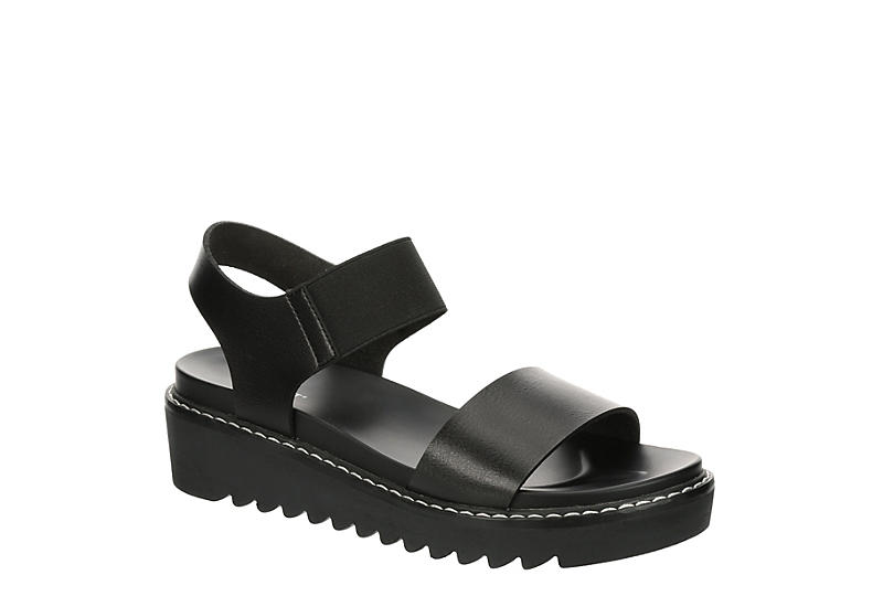 Black Limelight Womens Rylee Wedge Sandal | Sandals | Rack Room Shoes