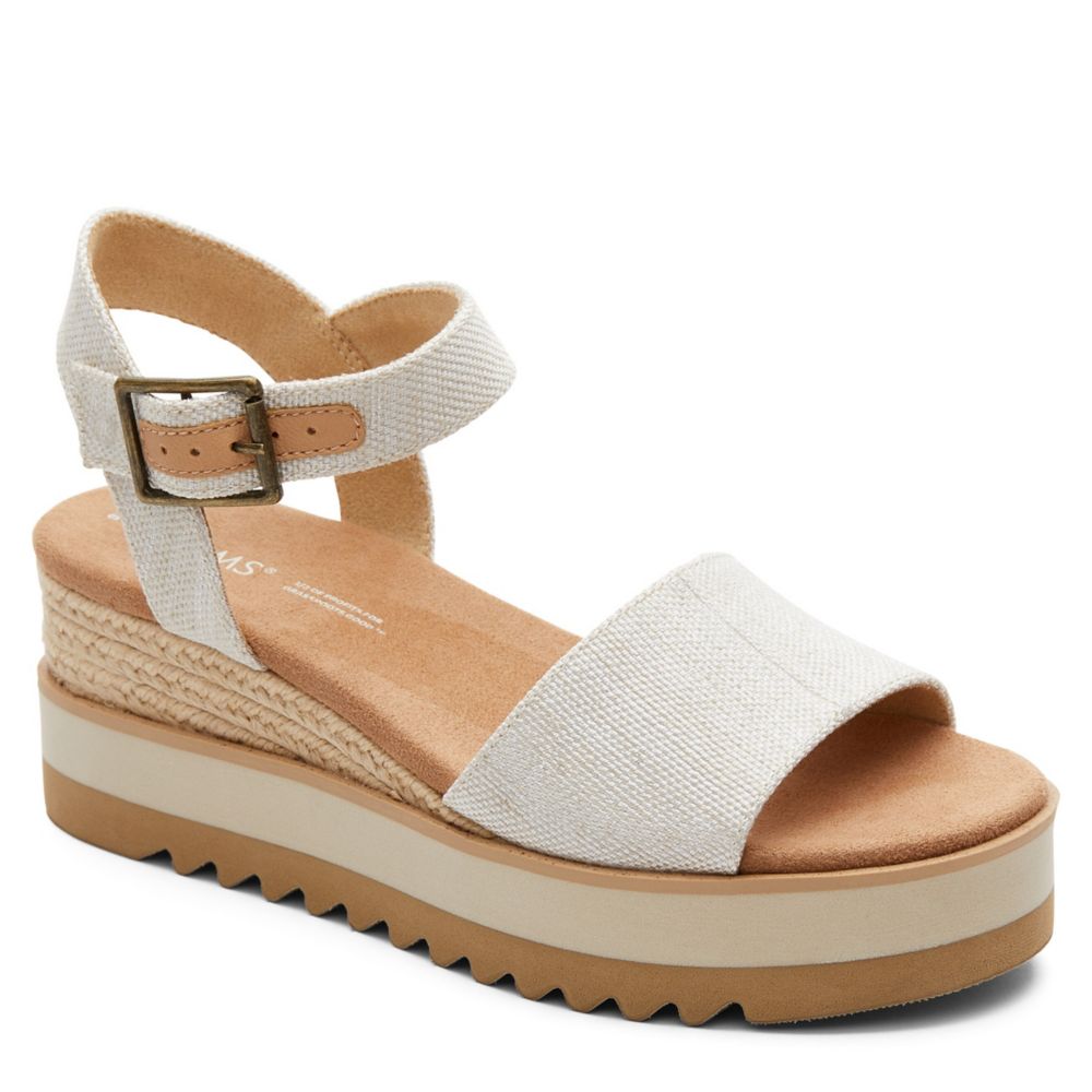 Natural Toms Womens Diana Wedge Sandal | Sandals | Rack Room Shoes