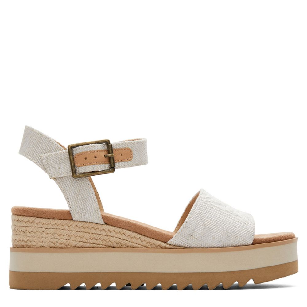 Natural Womens Diana Wedge Sandal | Toms | Rack Room Shoes