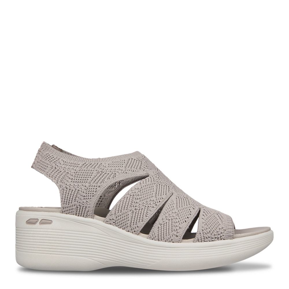 Taupe Skechers Womens Pier Lite-memory Sandal | Sandals | Rack Room Shoes