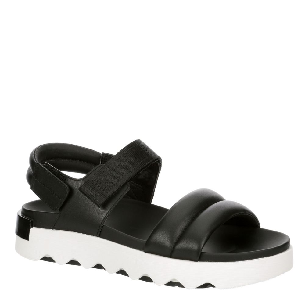 Sorel store sandals black