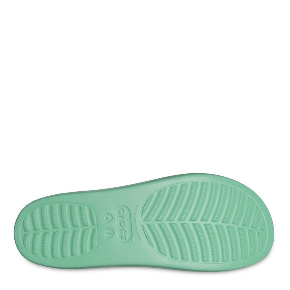 Pale Green Womens Classic Platform Slide Sandal | Crocs | Rack Room Shoes