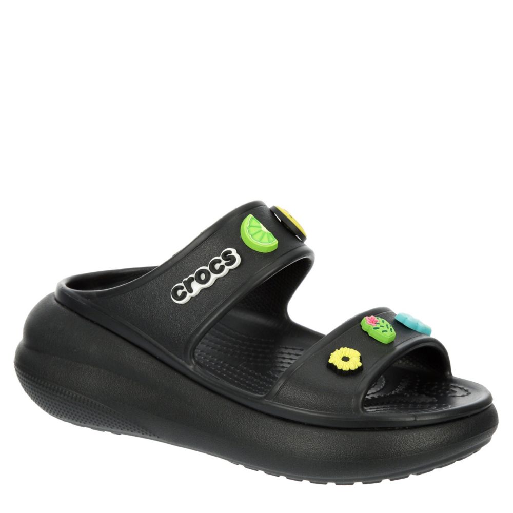 Black Crocs Womens Classic Crush Sandal, Sandals