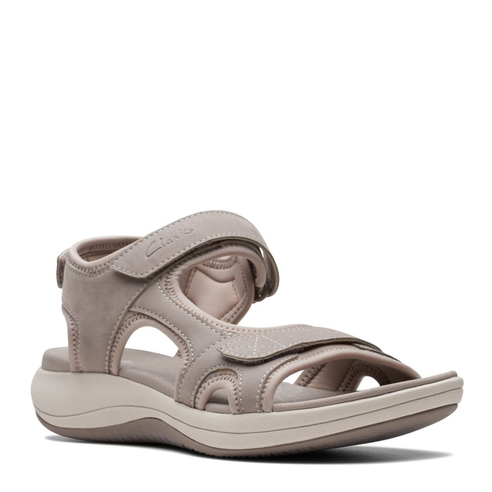 CLARKS WOMENS MIRA BAY SANDAL STONE