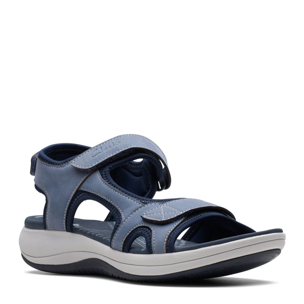 Clarks denim sandals sale