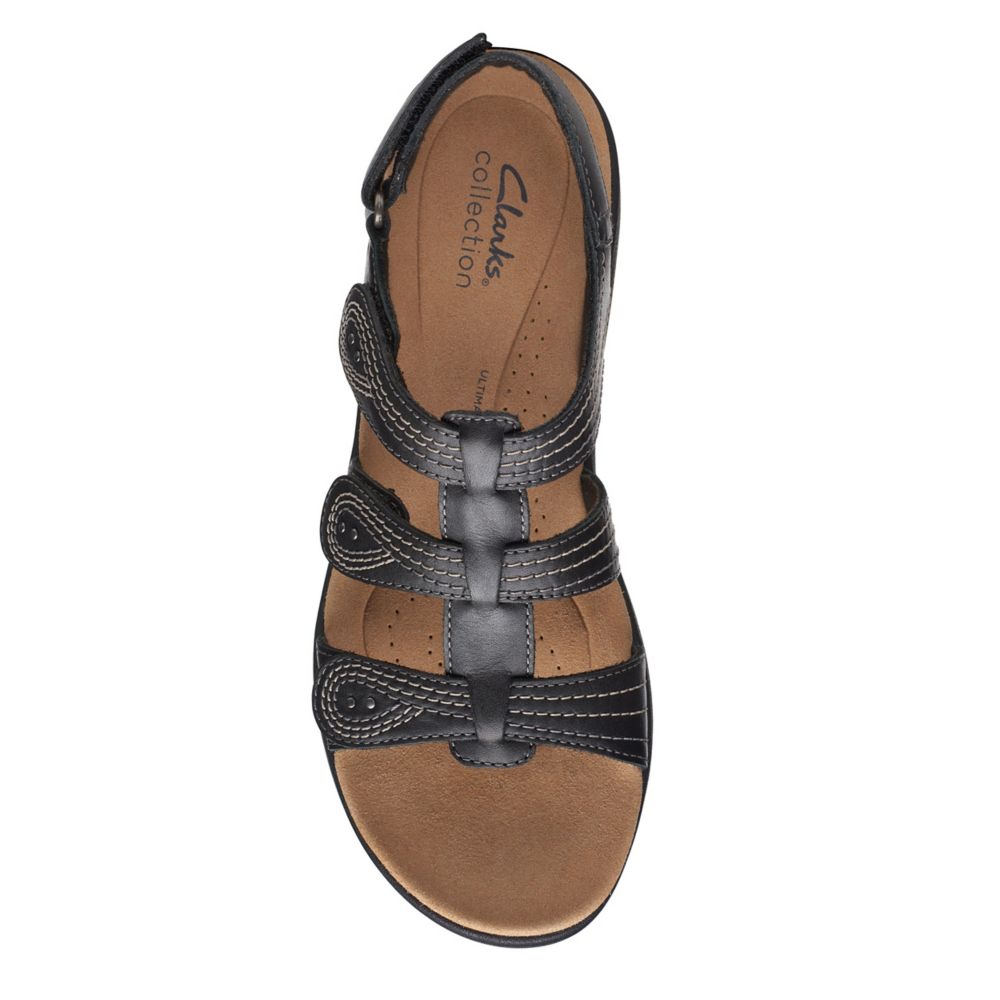 Black Womens Laurieann Vine Sandal | Clarks | Rack Room Shoes