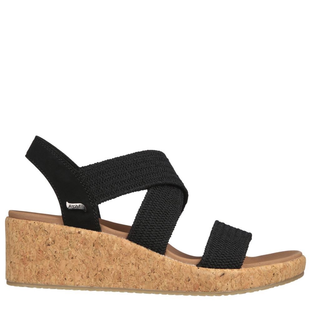 skechers strappy wedge sandals