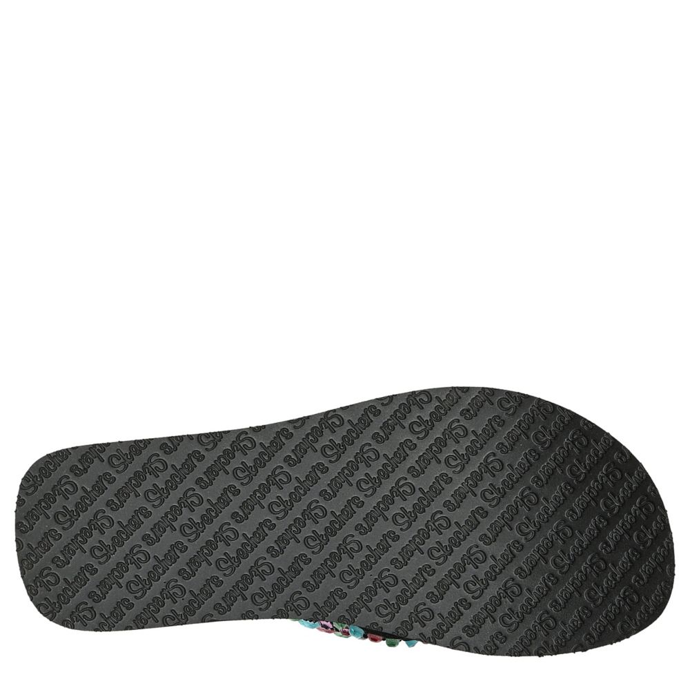 Skechers Cali Vinyasa - Lovely Oasis flip-flops Color BLACK Talla 36