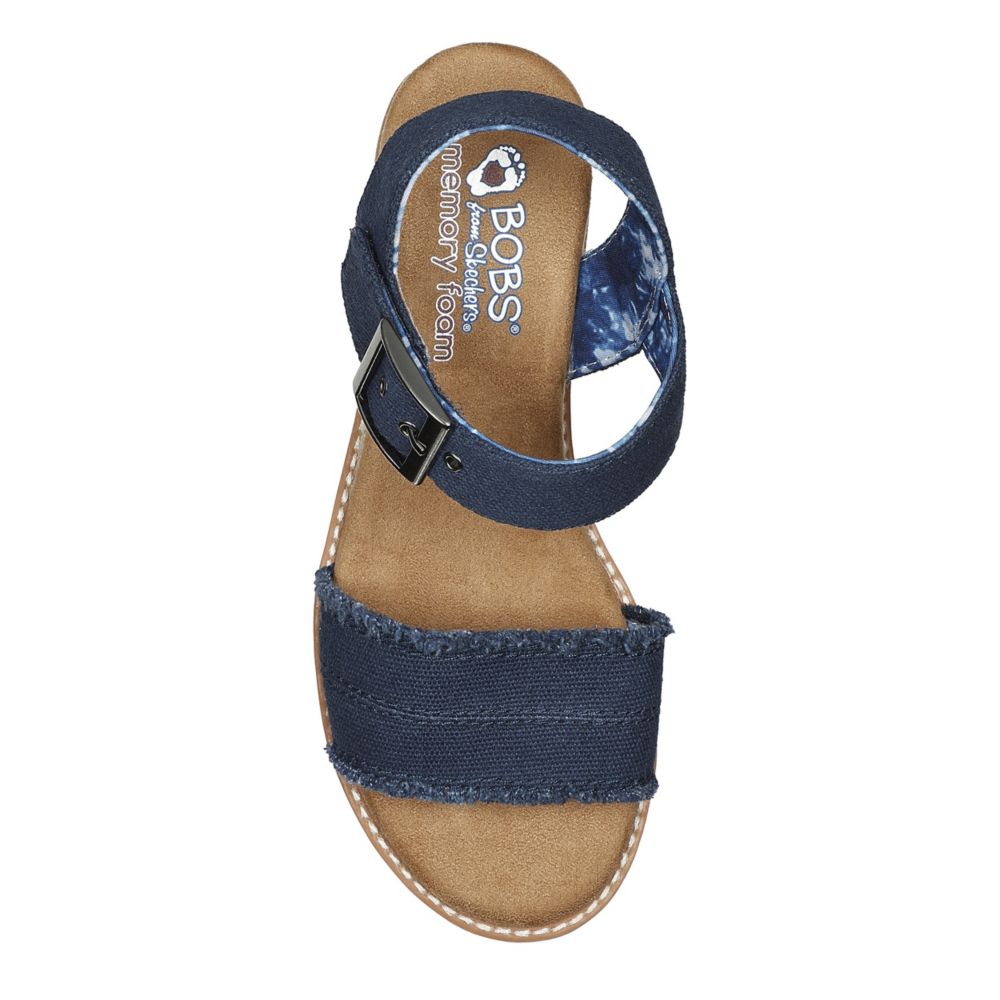 Skechers bobs desert kiss stretch vamp best sale strap sandal memory foam