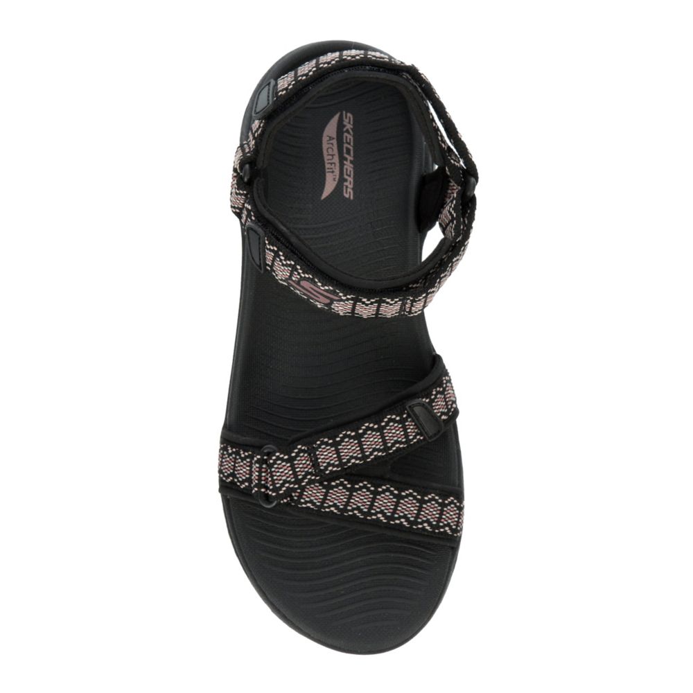 Black Skechers Womens Affinity Sandal | Sandals | Rack Room Shoes