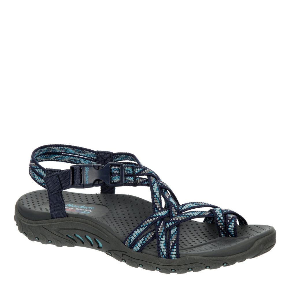 Navy Skechers Womens Reggae Irie Mon Trail Grazer Outdoor Sandal ...