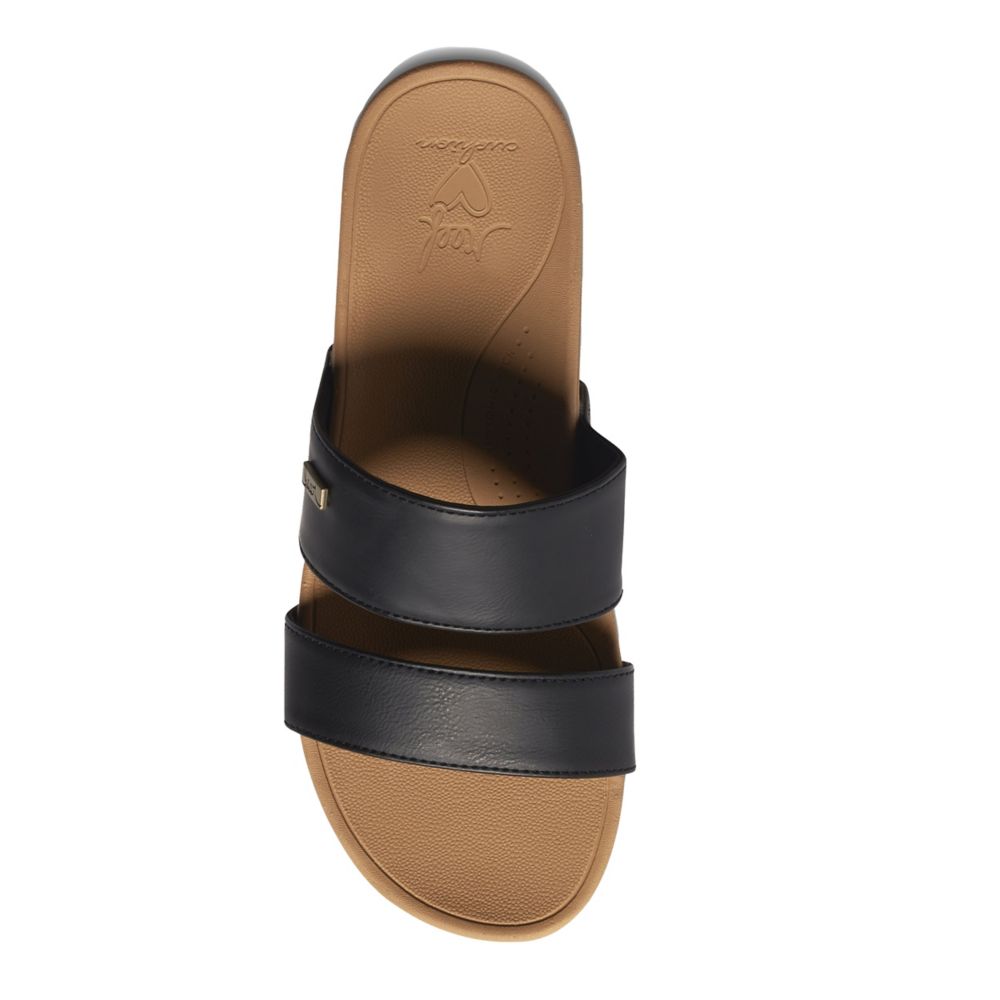 WOMENS BANDED HORIZON 2.5 SLIDE SANDAL - BLACK
