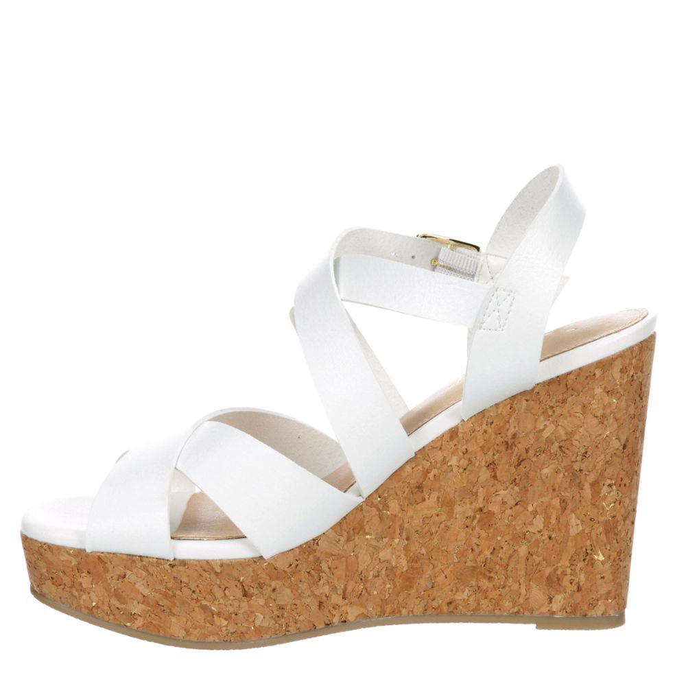 White cork platform on sale sandals