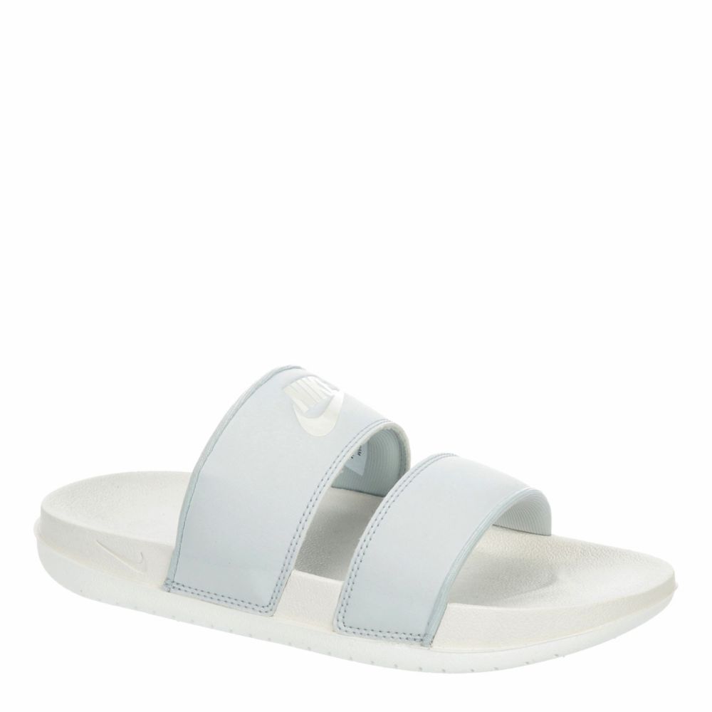 Women's nike benassi duo clearance slides white