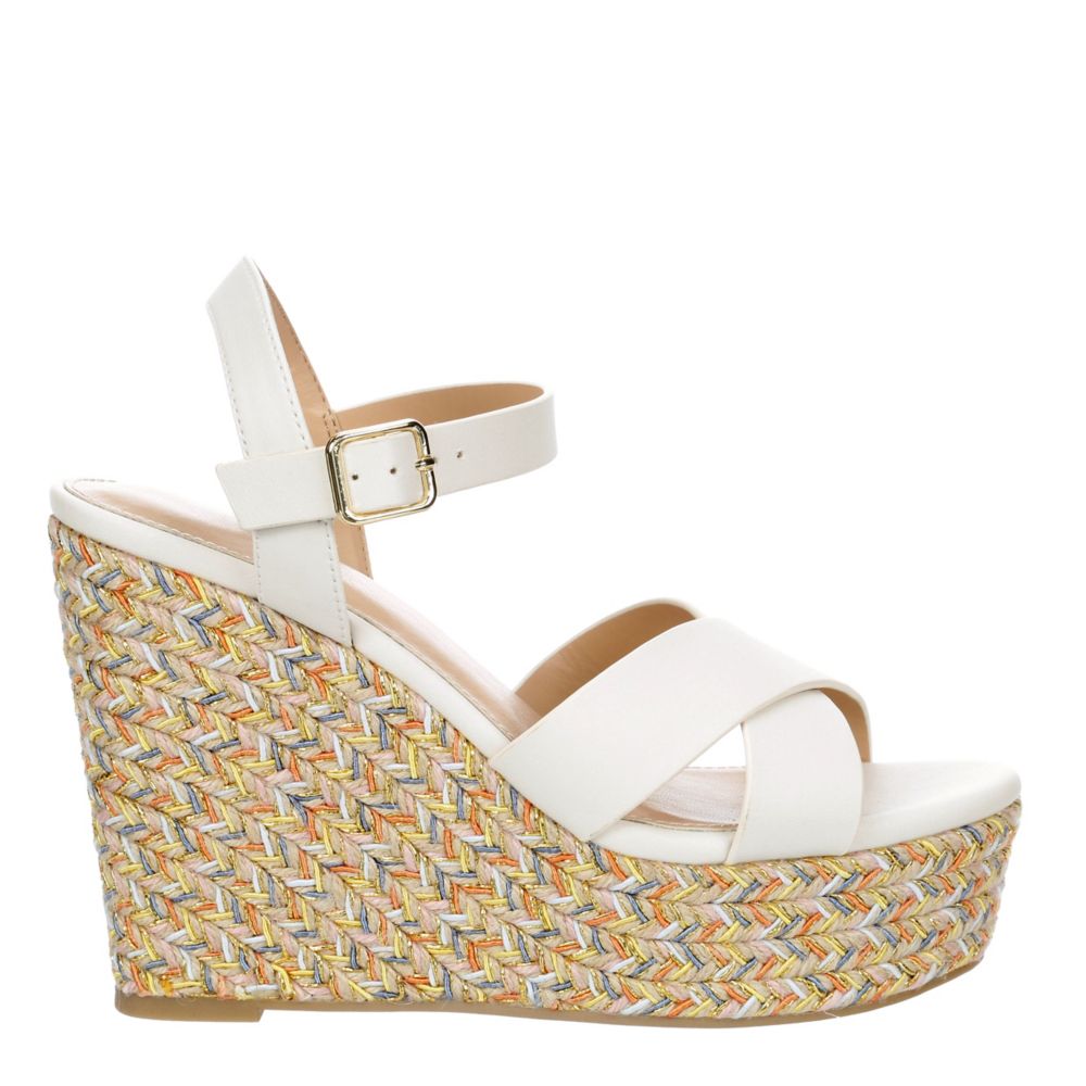 White and cheap gold wedges