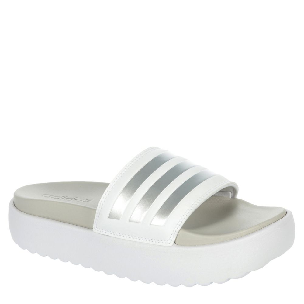 Haarzelf De onze eeuwig White Adidas Womens Adilette Platform Slide Sandal | Sandals | Rack Room  Shoes