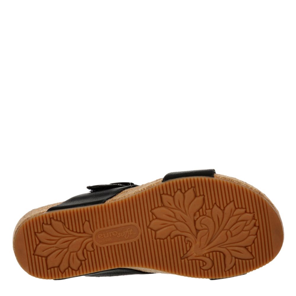 Black Eurosoft Womens Gladis Sandal | Sandals | Rack Room Shoes