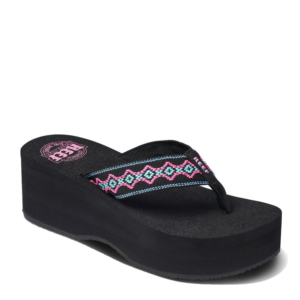 Reef sandy flip flops hot sale black